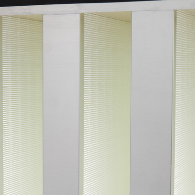HEPA Glassfiber V Cell Filter Mini Pleat 600Pa For Cleaning Room